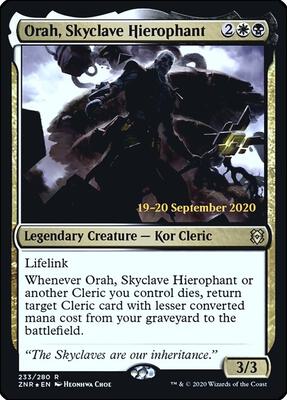Orah, Skyclave Hierophant card from Prerelease Cards