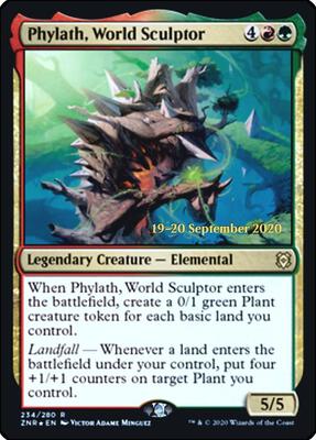 Phylath, World Sculptor card from Prerelease Cards