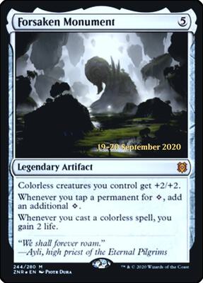 Forsaken Monument card from Prerelease Cards