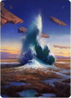 Flooded Strand Art Card card from Art Series: Zendikar Rising