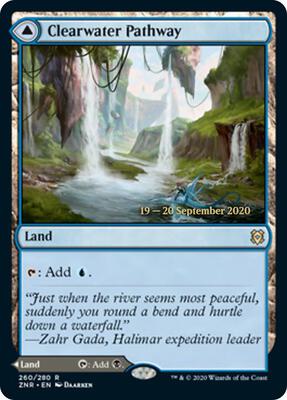 Clearwater Pathway card from Prerelease Cards