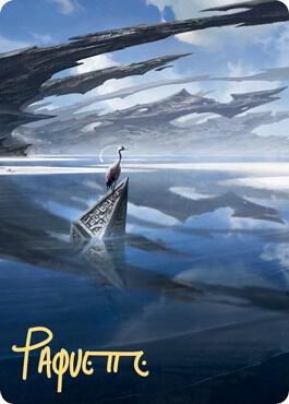 Seachrome Coast Art Card (Gold-Stamped Signature) card from Art Series: Zendikar Rising