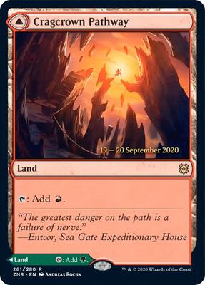 Cragcrown Pathway card from Prerelease Cards