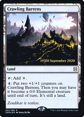 Crawling Barrens card from Prerelease Cards