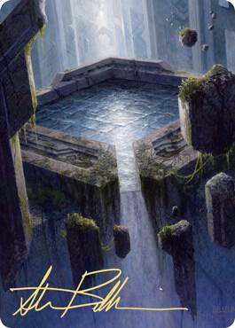 Morphic Pool Art Card (Gold-Stamped Signature) card from Art Series: Zendikar Rising