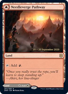 Needleverge Pathway card from Prerelease Cards