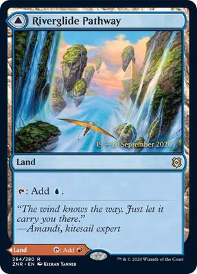 Riverglide Pathway card from Prerelease Cards