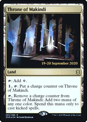 Throne of Makindi card from Prerelease Cards