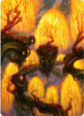 Grove of the Burnwillows Art Card card from Art Series: Zendikar Rising