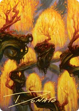 Grove of the Burnwillows Art Card (Gold-Stamped Signature) card from Art Series: Zendikar Rising