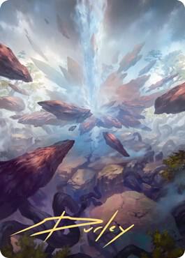 Prismatic Vista Art Card (Gold-Stamped Signature) card from Art Series: Zendikar Rising