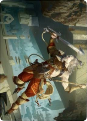 Cliffhaven Sell-Sword Art Card card from Art Series: Zendikar Rising