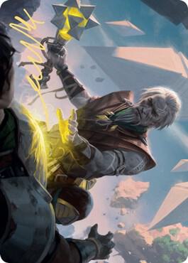 Expedition Healer Art Card (Gold-Stamped Signature) card from Art Series: Zendikar Rising