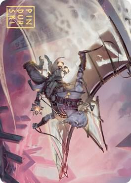 Kitesail Cleric Art Card (Gold-Stamped Signature) card from Art Series: Zendikar Rising