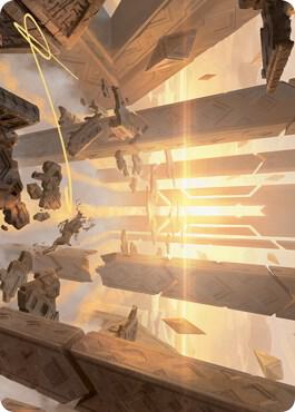Skyclave Basilica Art Card (Gold-Stamped Signature) card from Art Series: Zendikar Rising
