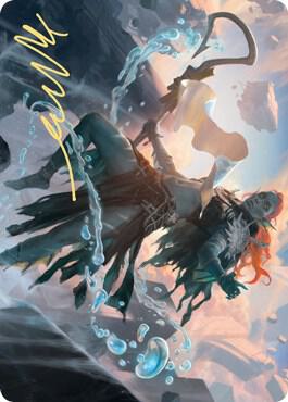 Expedition Diviner Art Card (Gold-Stamped Signature) card from Art Series: Zendikar Rising