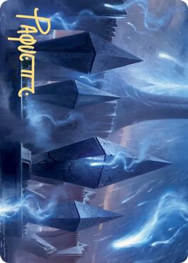 Sea Gate Restoration Art Card (Gold-Stamped Signature) card from Art Series: Zendikar Rising