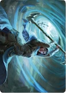 Sea Gate Stormcaller Art Card card from Art Series: Zendikar Rising