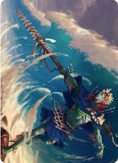 Tazeem Roilmage Art Card card from Art Series: Zendikar Rising