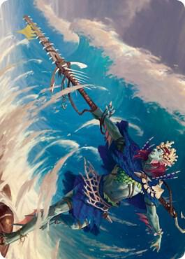 Tazeem Roilmage Art Card (Gold-Stamped) card from Art Series: Zendikar Rising