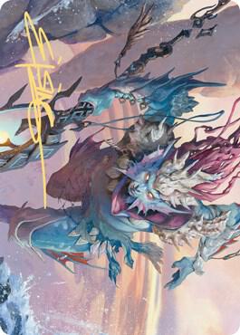 Umara Wizard Art Card (Gold-Stamped Signature) card from Art Series: Zendikar Rising
