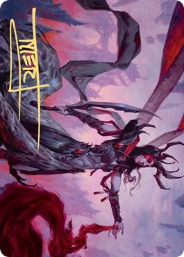 Drana, the Last Bloodchief Art Card (Gold-Stamped Signature) card from Art Series: Zendikar Rising