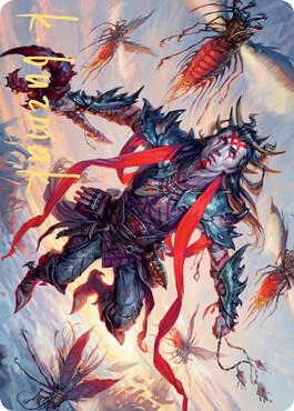 Scion of the Swarm Art Card (Gold-Stamped Signature) card from Art Series: Zendikar Rising