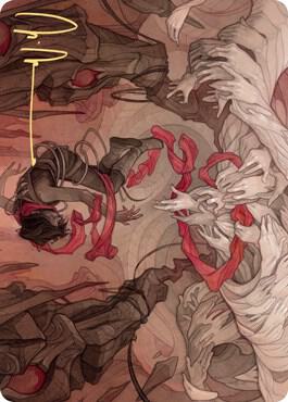 Thwart the Grave Art Card (Gold-Stamped Signature) card from Art Series: Zendikar Rising