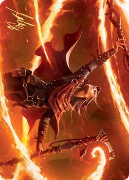 Magmatic Channeler Art Card (Gold-Stamped Signature) card from Art Series: Zendikar Rising