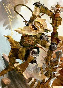 Teeterpeak Ambusher Art Card (Gold-Stamped Signature) card from Art Series: Zendikar Rising