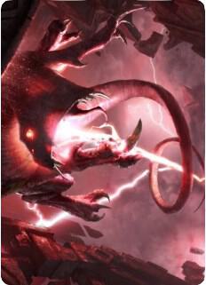 Thundering Rebuke Art Card card from Art Series: Zendikar Rising