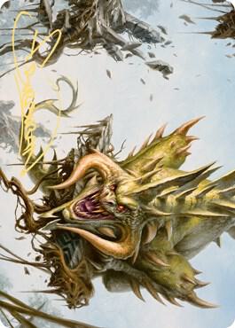 Canopy Baloth Art Card (Gold-Stamped Signature) card from Art Series: Zendikar Rising