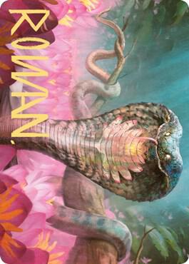 Lotus Cobra Art Card (Gold-Stamped Signature) card from Art Series: Zendikar Rising