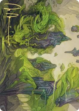 Reclaim the Wastes Art Card (Gold-Stamped Signature) card from Art Series: Zendikar Rising