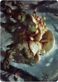 Swarm Shambler Art Card card from Art Series: Zendikar Rising