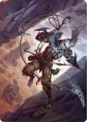 Akiri, Fearless Voyager Art Card card from Art Series: Zendikar Rising