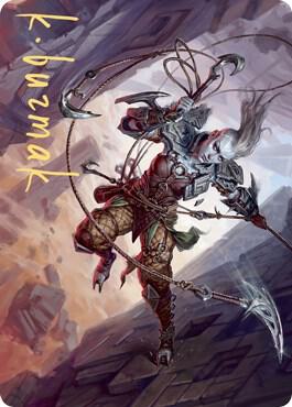 Akiri, Fearless Voyager Art Card (Gold-Stamped Signature) card from Art Series: Zendikar Rising