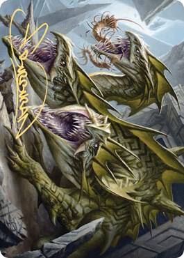 Grakmaw, Skyclave Ravager Art Card (Gold-Stamped Signature) card from Art Series: Zendikar Rising