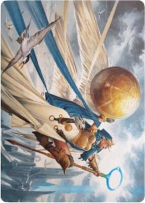 Linvala, Shield of Sea Gate Art Card card from Art Series: Zendikar Rising