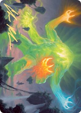 Omnath, Locus of Creation Art Card (Gold-Stamped Signature) card from Art Series: Zendikar Rising