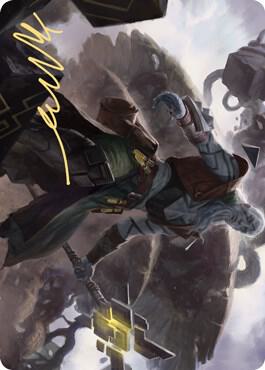 Orah, Skyclave Hierophant Art Card (Gold-Stamped Signature) card from Art Series: Zendikar Rising