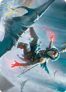 Umara Mystic Art Card (Gold-Stamped Signature) card from Art Series: Zendikar Rising