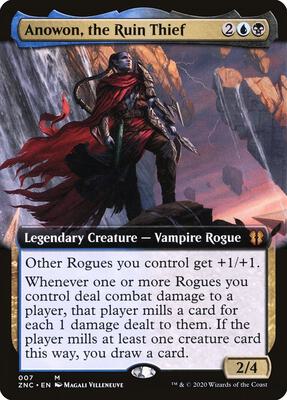 Anowon, the Ruin Thief (Extended Art) card from Commander: Zendikar Rising