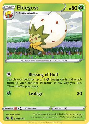 Eldegoss - SWSH046 card from SWSH: Sword & Shield Promo Cards