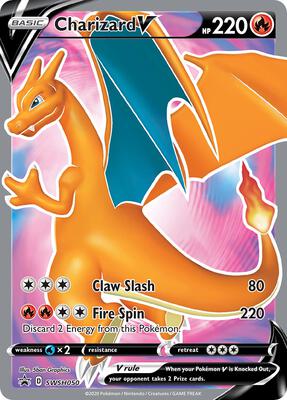 Charizard V - SWSH050 card from SWSH: Sword & Shield Promo Cards