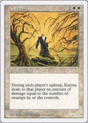 Karma card from Fifth Edition
