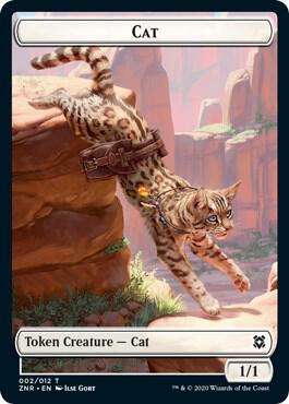 Cat // Insect Double-Sided Token card from Zendikar Rising