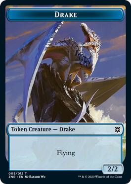 Drake // Goblin Construct Double-Sided Token card from Zendikar Rising