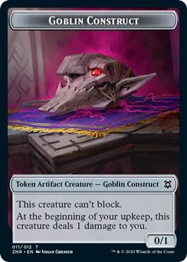 Goblin Construct // Kor Warrior Double-Sided Token card from Zendikar Rising