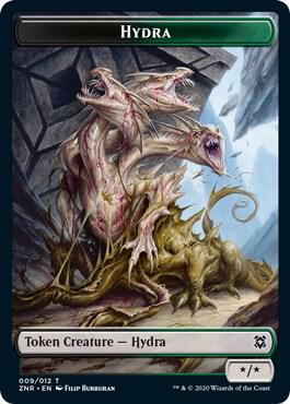 Hydra // Illusion Double-Sided Token card from Zendikar Rising